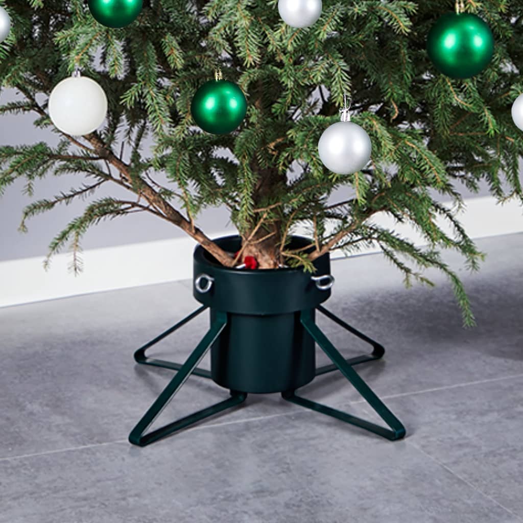 vidaXL Soporte para árbol de Navidad negro 46x46x19 cm