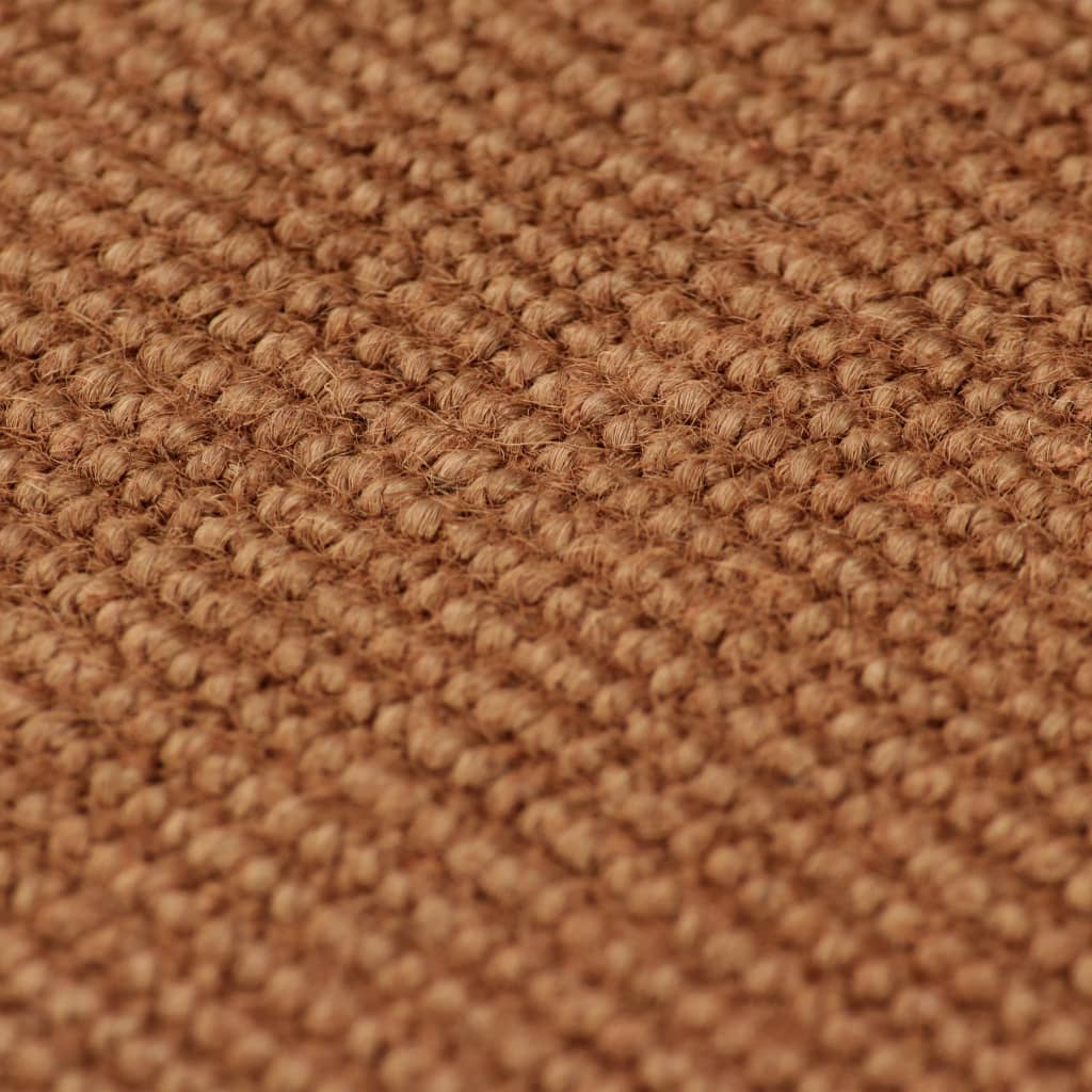 vidaXL Alfombra de yute con reverso de latex 140x200 cm marrón
