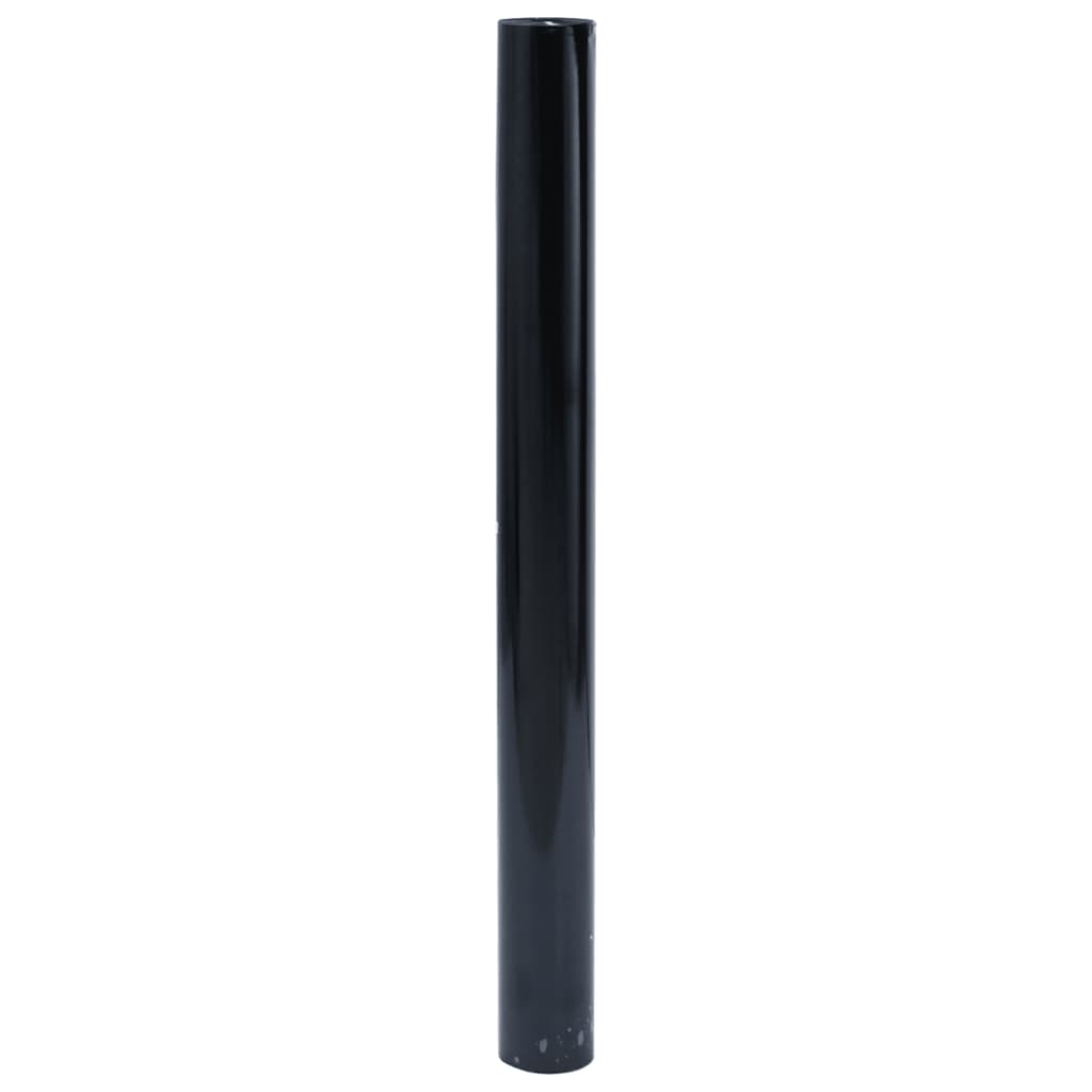 vidaXL Lámina de ventana esmerilada estática PVC negro 45x2000 cm