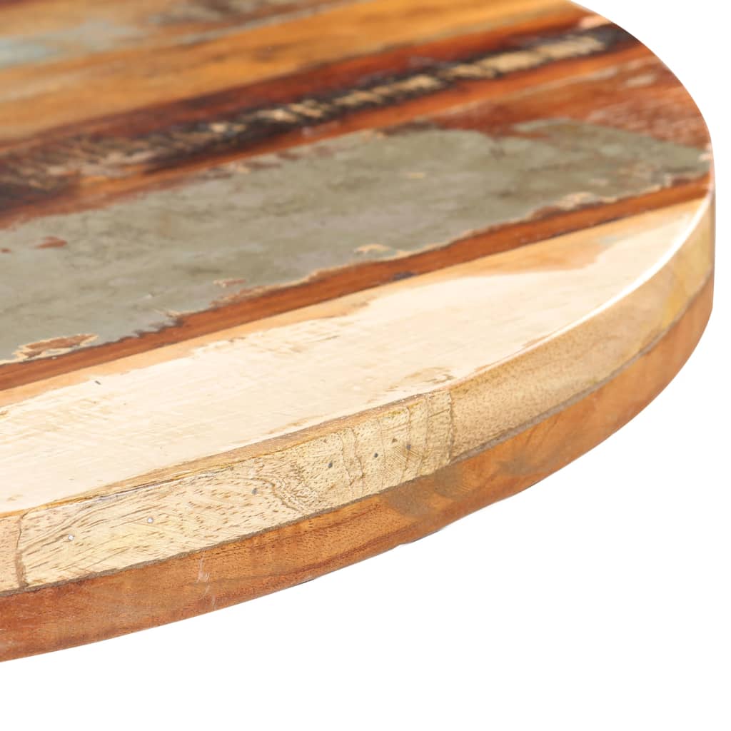vidaXL Mesa de bistró redonda madera maciza reciclada Ø80x75 cm