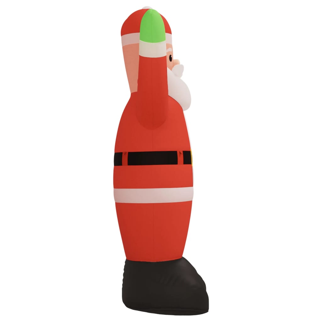 vidaXL Papá Noel inflable de Navidad con LED 1000 cm