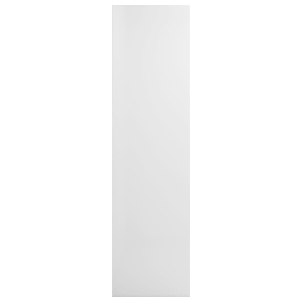 vidaXL Estantería de libros contrachapada blanco brillo 36x30x143cm