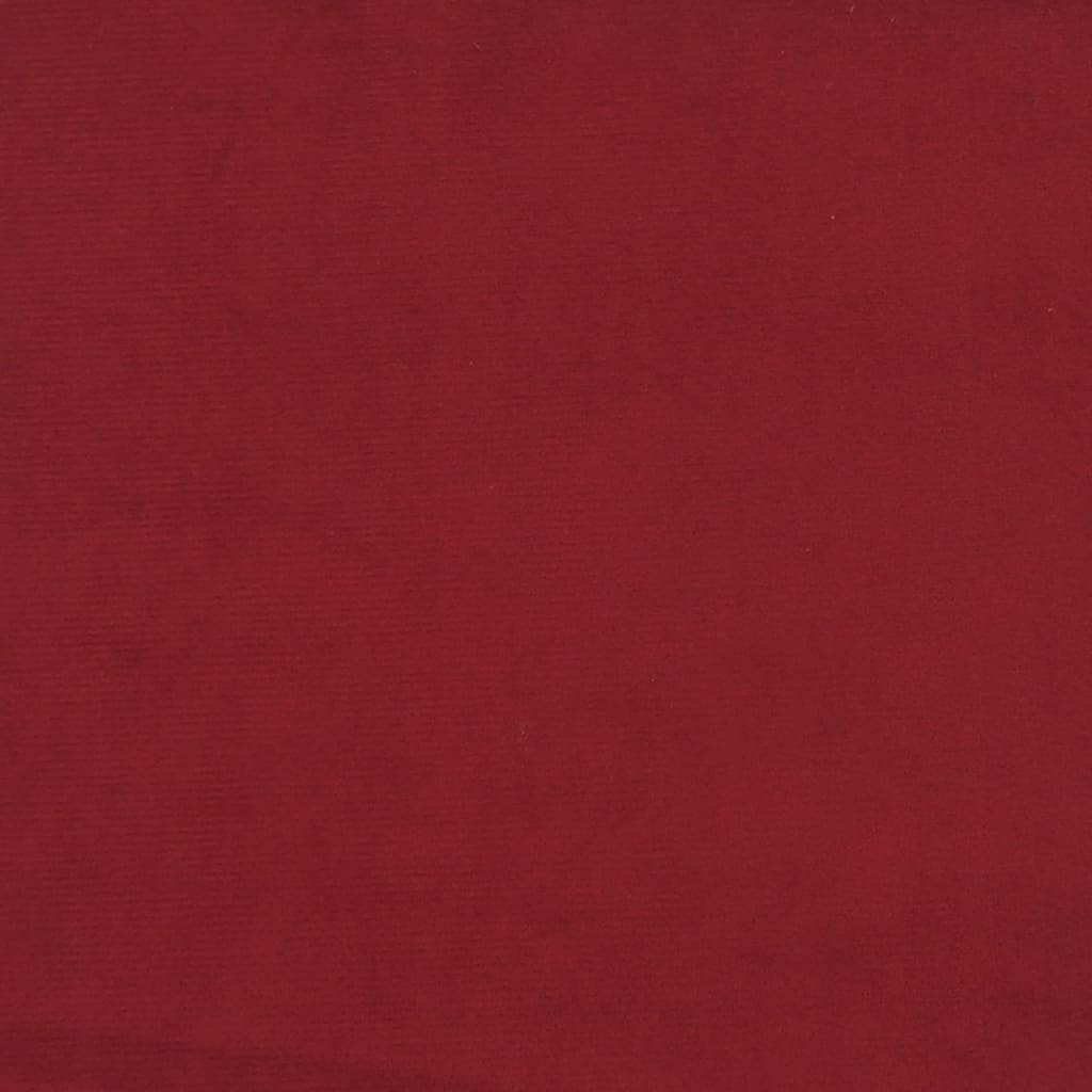 vidaXL Silla mecedora de terciopelo rojo vino tinto