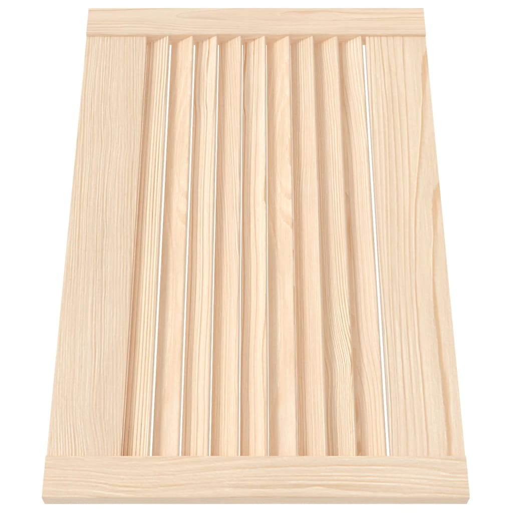 vidaXL Puerta de armario de lamas 4 uds madera de pino 39,5x59,4 cm