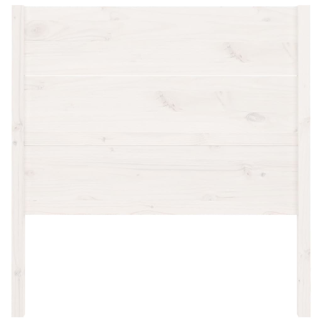 vidaXL Cabecero madera maciza de pino blanco 81x4x100 cm