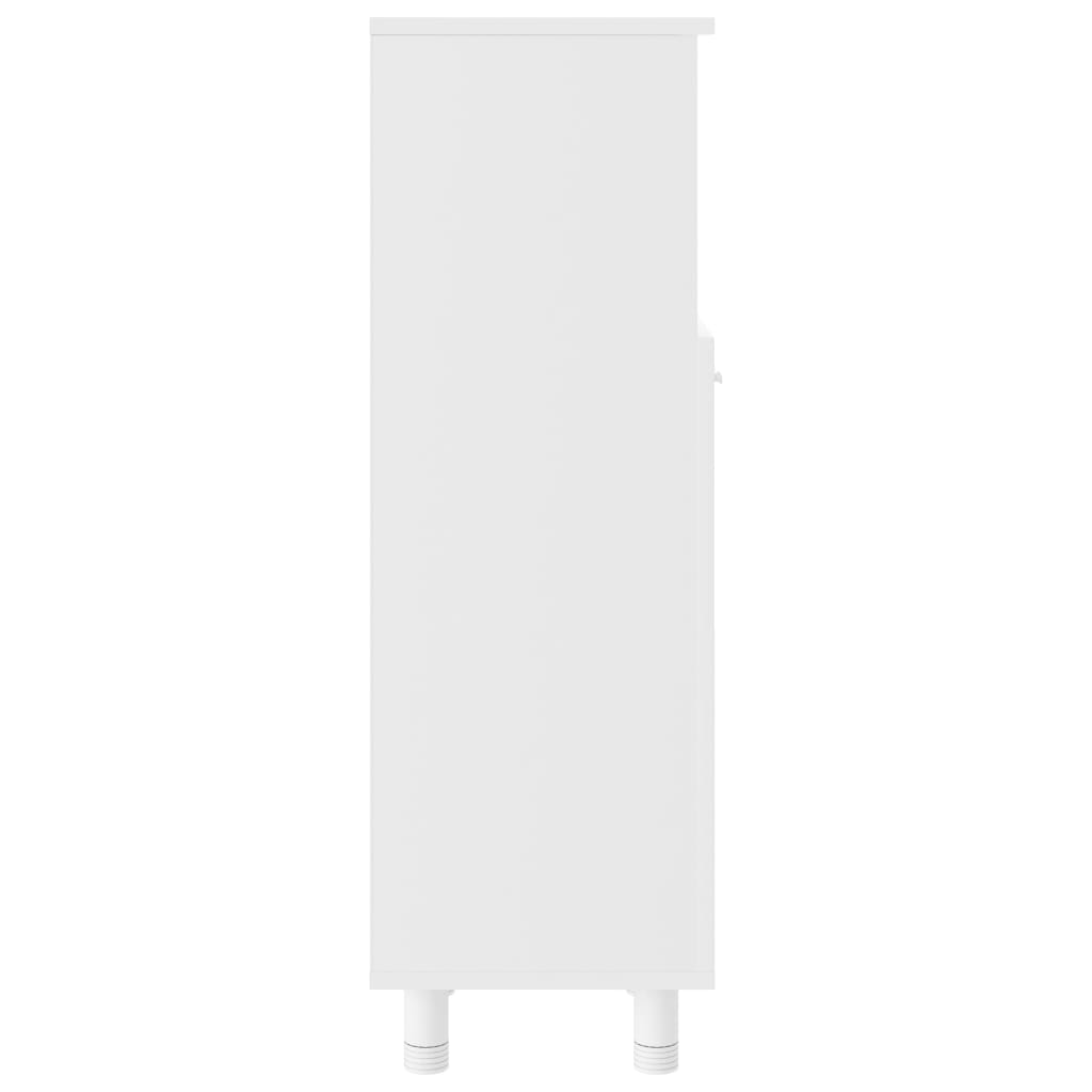 vidaXL Armario de baño madera contrachapada blanco 30x30x95 cm