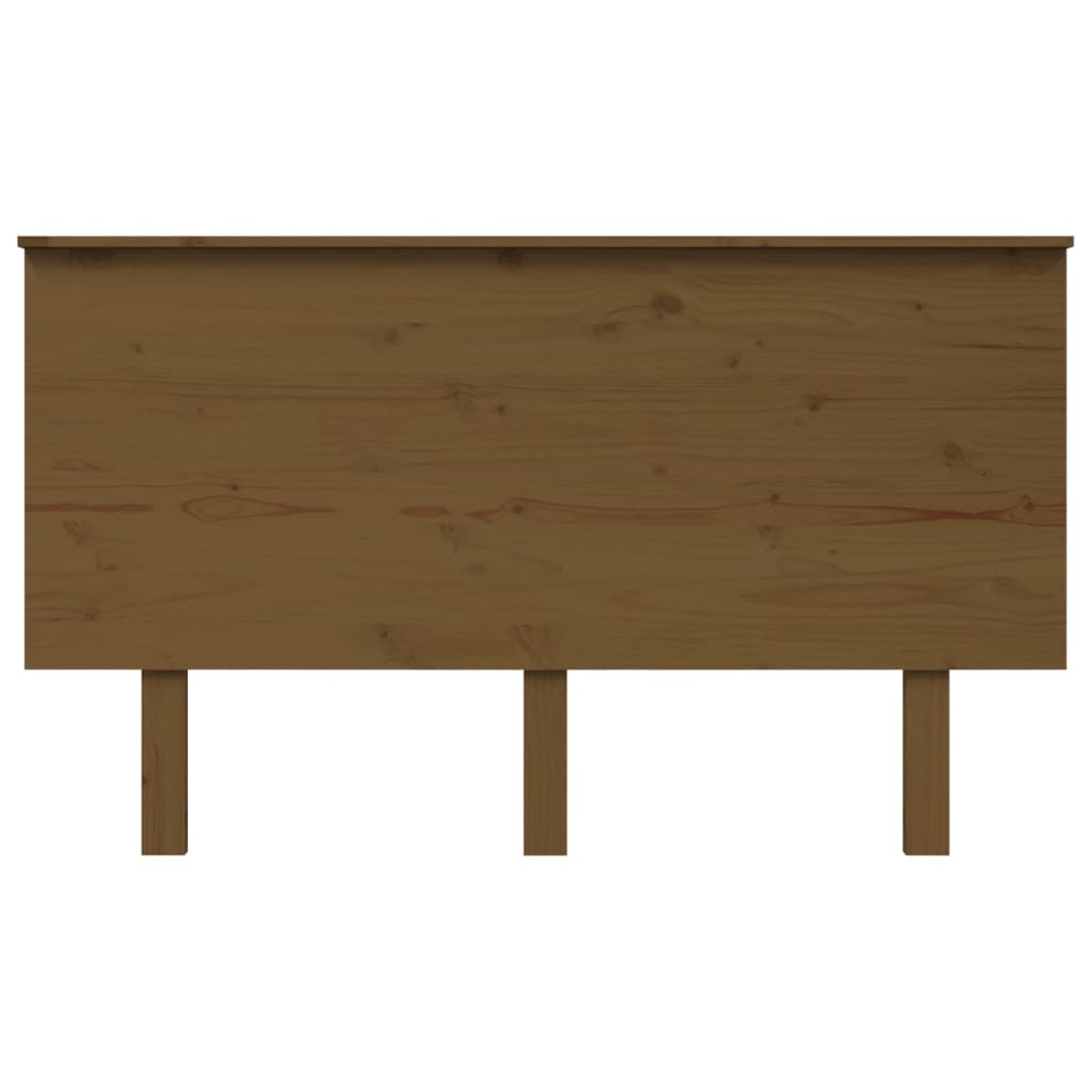 vidaXL Cabecero de cama madera maciza de pino marrón miel 139x6x82,5cm