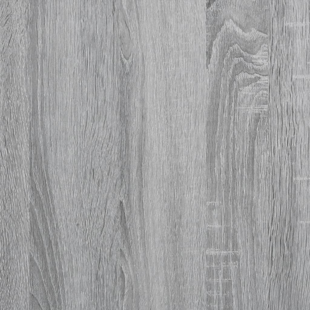 vidaXL Estantería madera ingeniería y metal gris Sonoma 79x30x180 cm