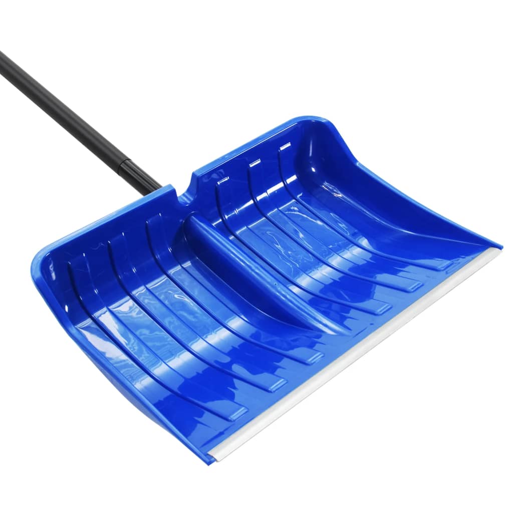 vidaXL Pala para nieve metal azul 147 cm