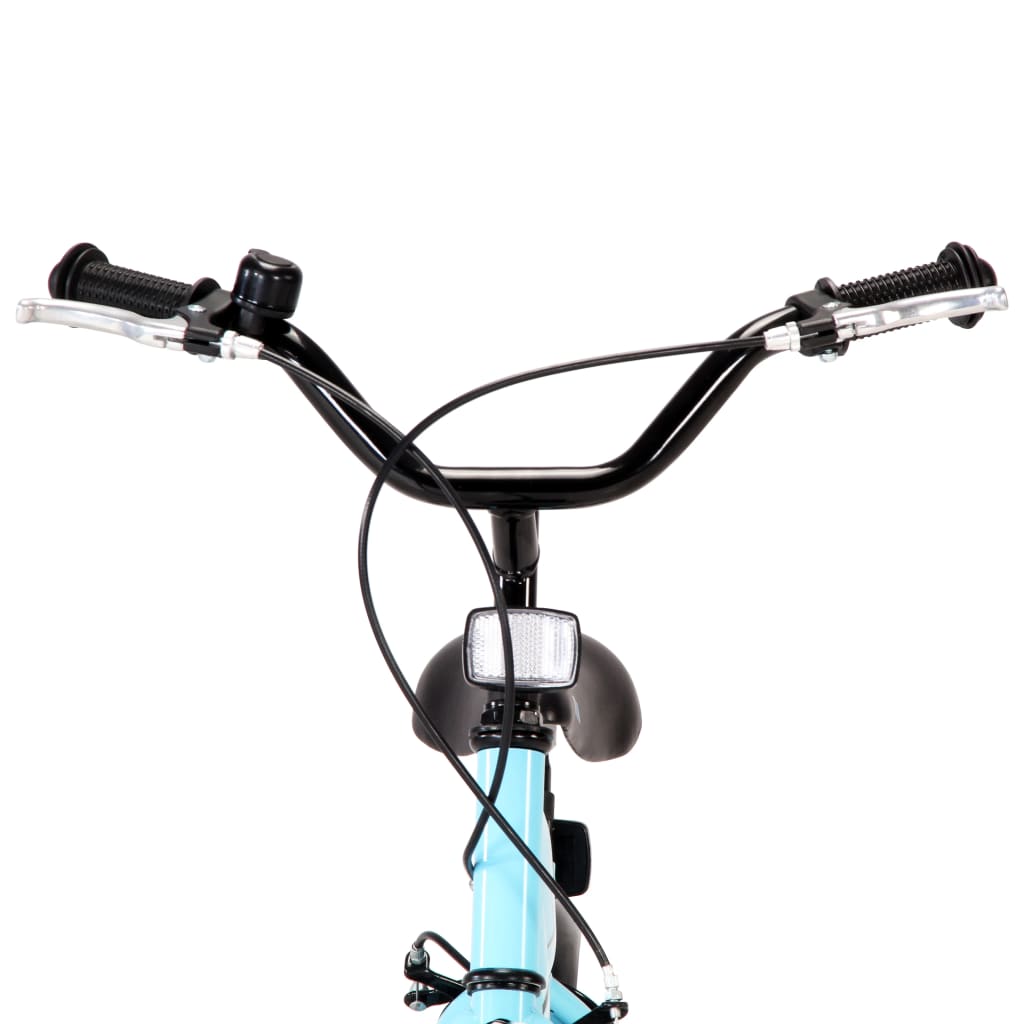 vidaXL Bicicleta infantil 14 pulgadas negro y azul
