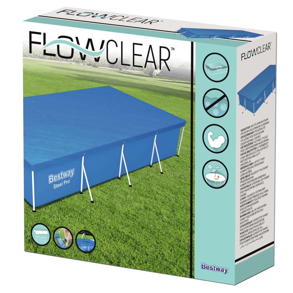 Bestway Cubierta para piscina Flowclear 400x211 cm