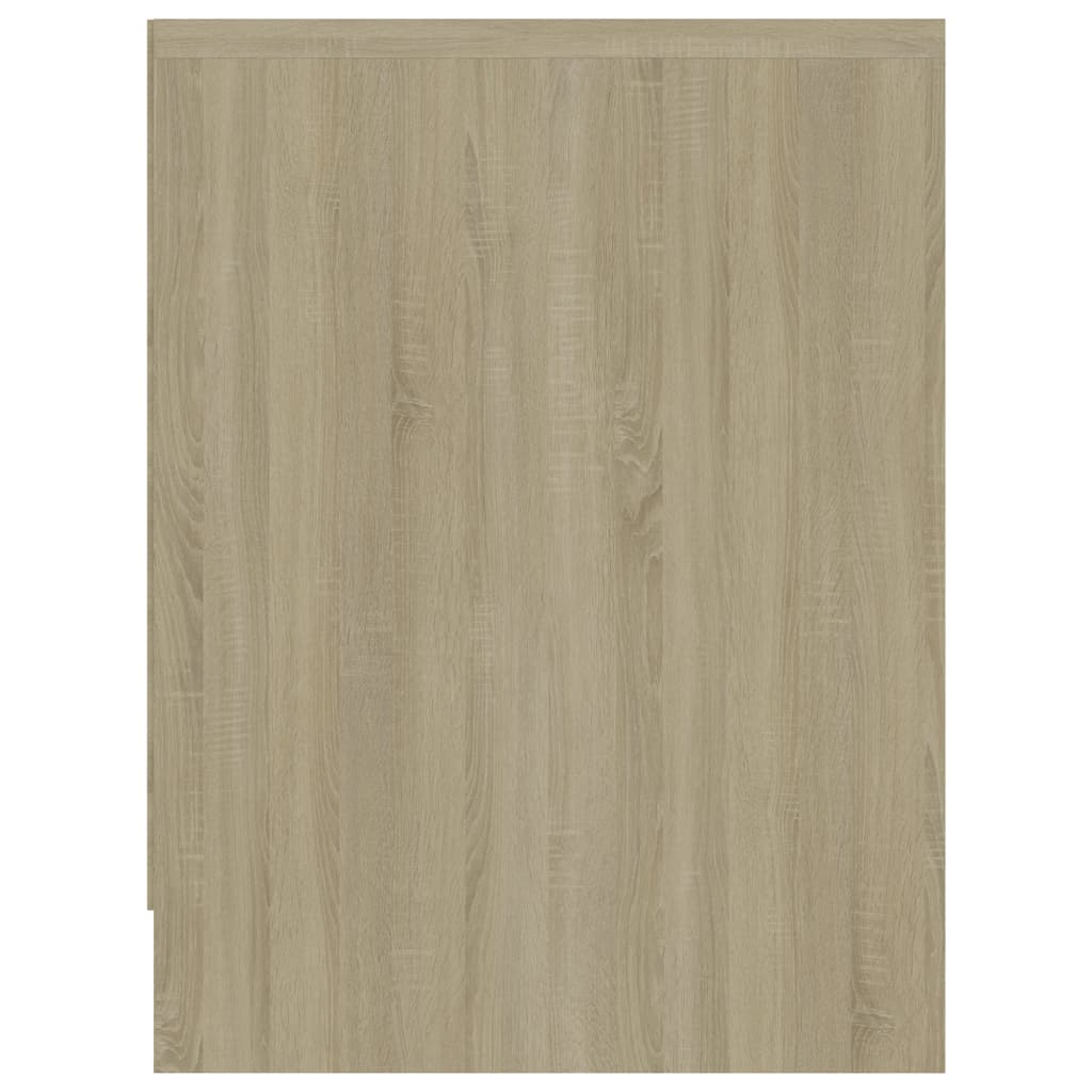 vidaXL Mesita de noche madera contrachapada color roble 40x30x40 cm