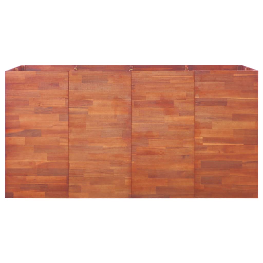 vidaXL Arriate de madera de acacia 200x50x100 cm
