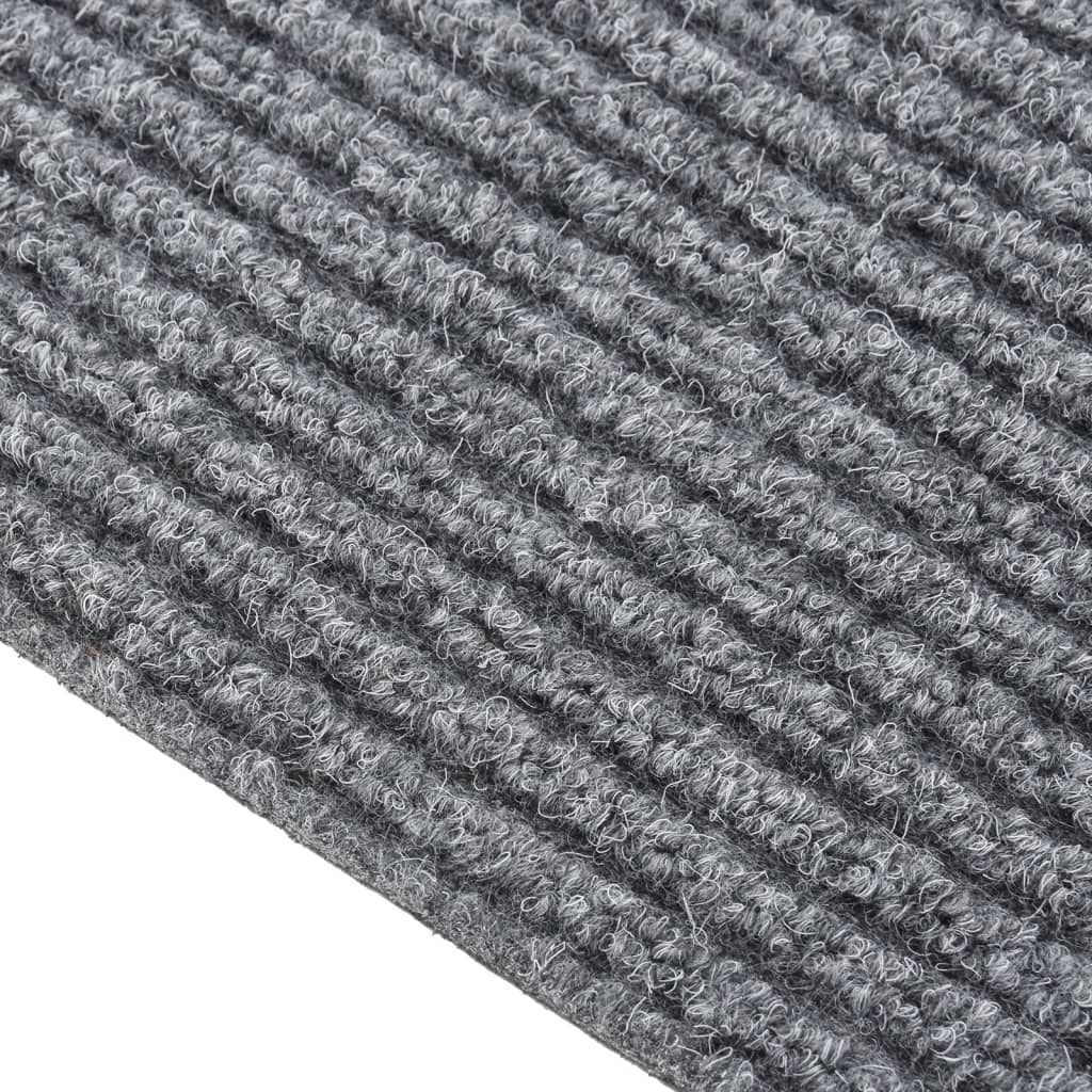 vidaXL Alfombra de pasillo atrapa suciedad 100x200 cm gris