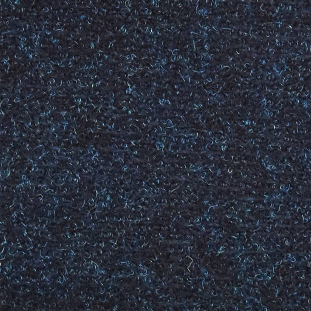 vidaXL Alfombrilla autoadhesiva escalera 10 uds 65x21x4 cm azul marino