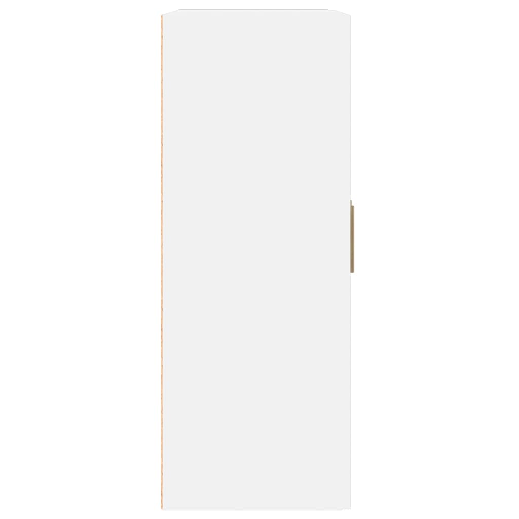 vidaXL Armario de pared madera contrachapada blanco 69,5x32,5x90 cm