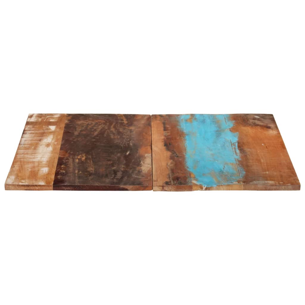 vidaXL Tablero de mesa madera maciza reciclada 80x80x(1,5-1,6) cm