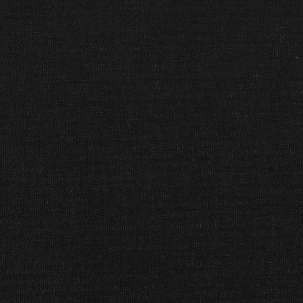 vidaXL Cabecero con orejas de tela negro 83x16x118/128 cm