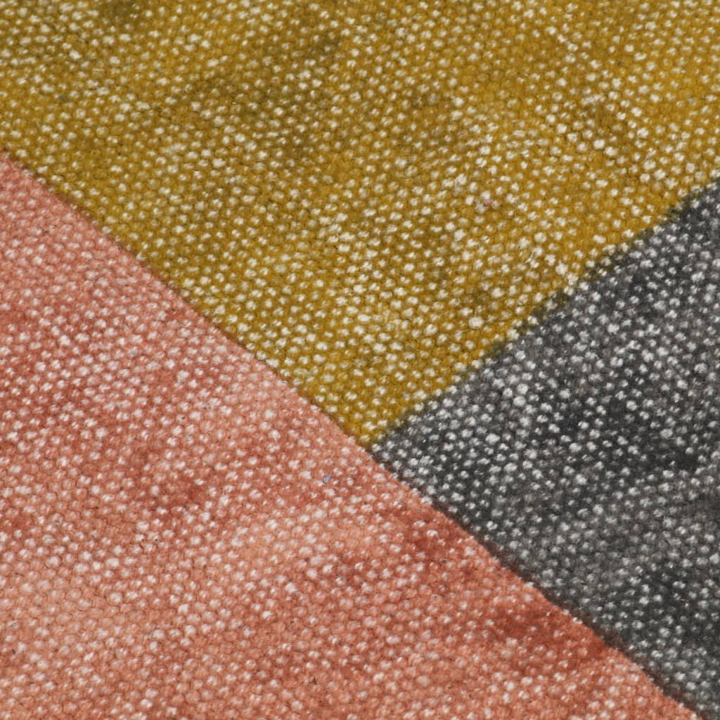 vidaXL Alfombra de algodón Kilim estampado multicolor 120x180 cm