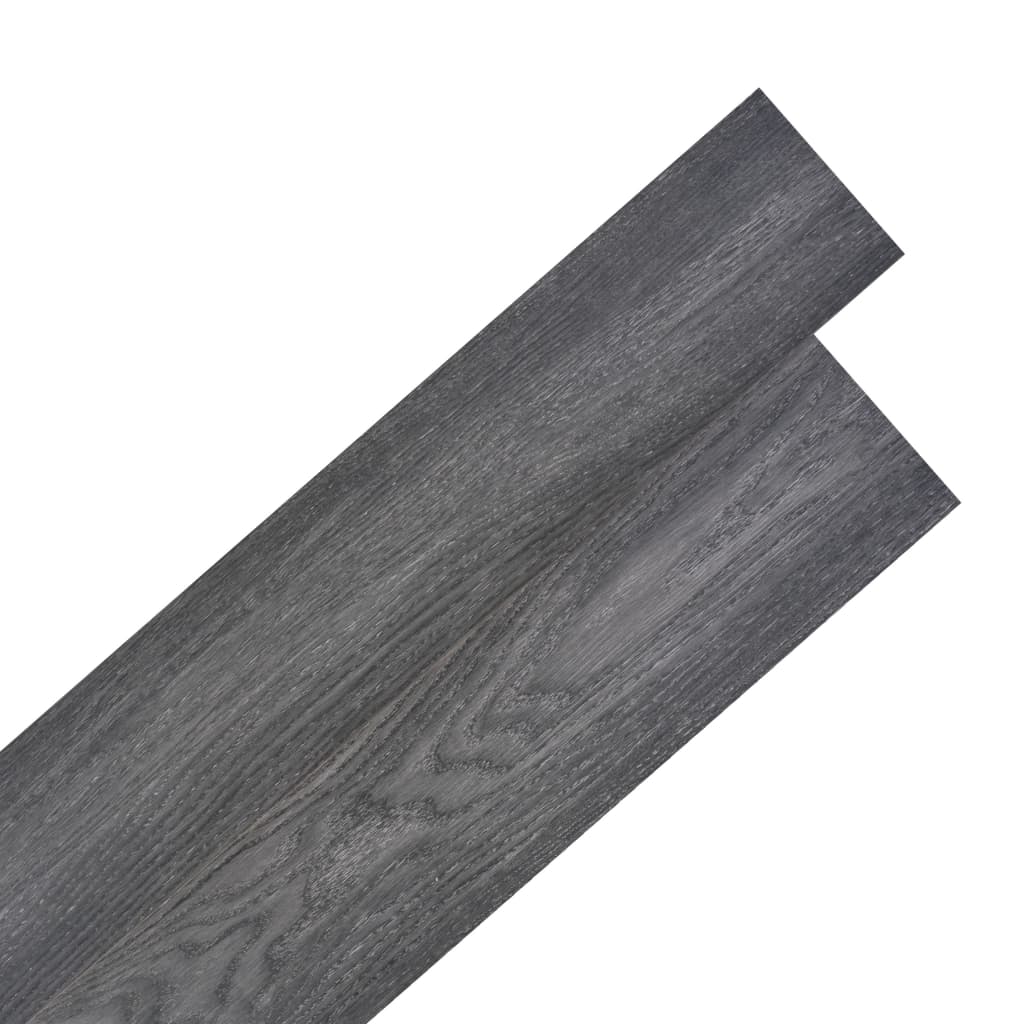 vidaXL Lamas para suelo de PVC autoadhesivas 5,21m² 2mm negro y blanco