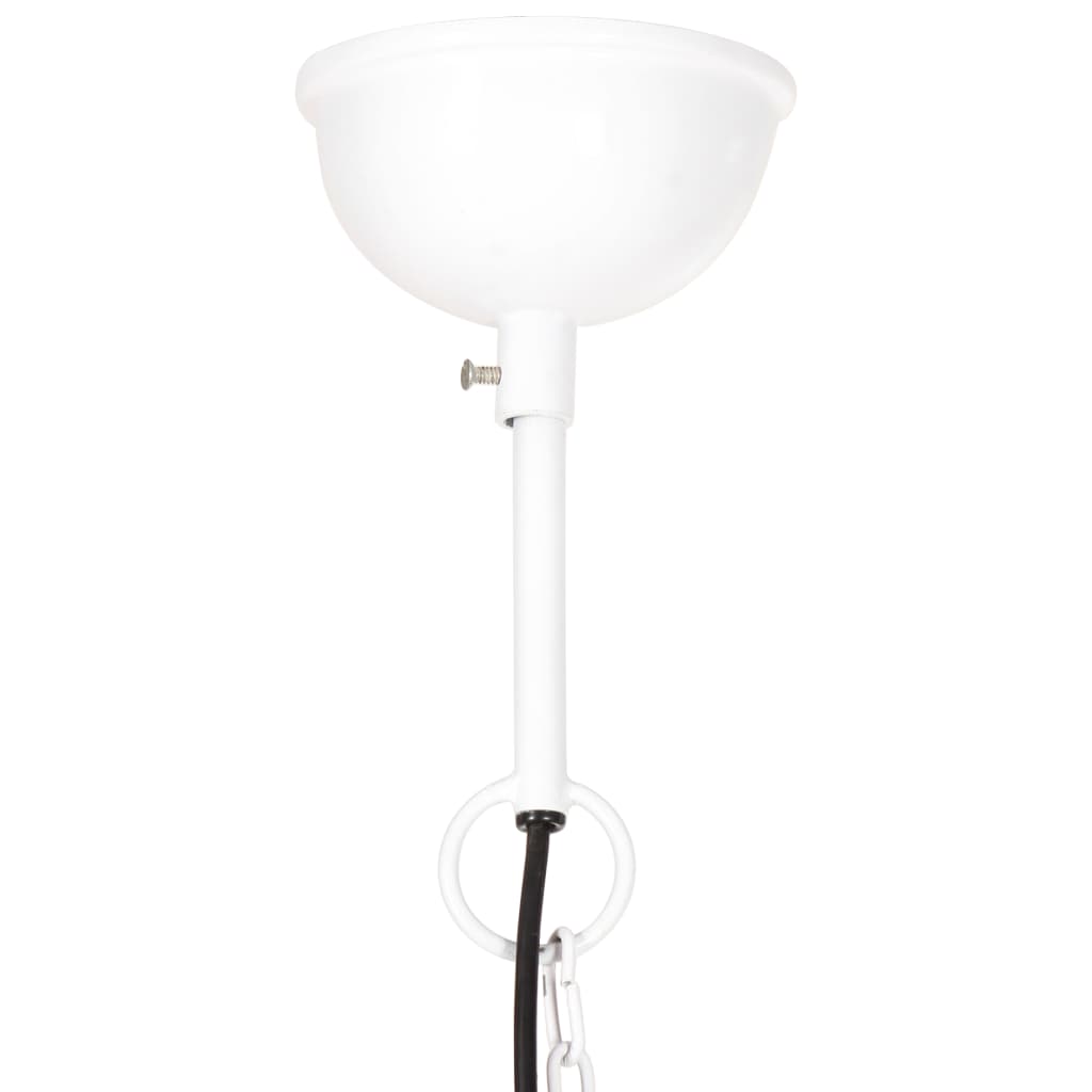 vidaXL Lámpara colgante industrial 25 W blanca redonda 40 cm E27