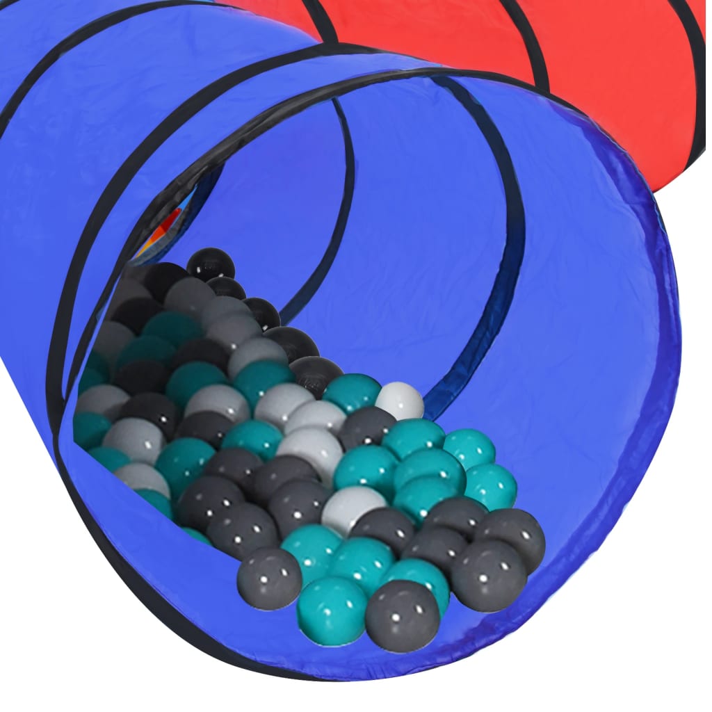 vidaXL Túnel de juegos para niños con 250 bolas multicolor