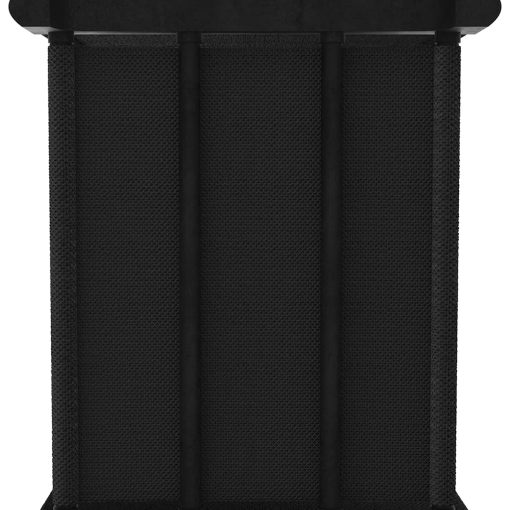 vidaXL Estantería de 6 cubos con cajas de tela negro 103x30x72,5 cm