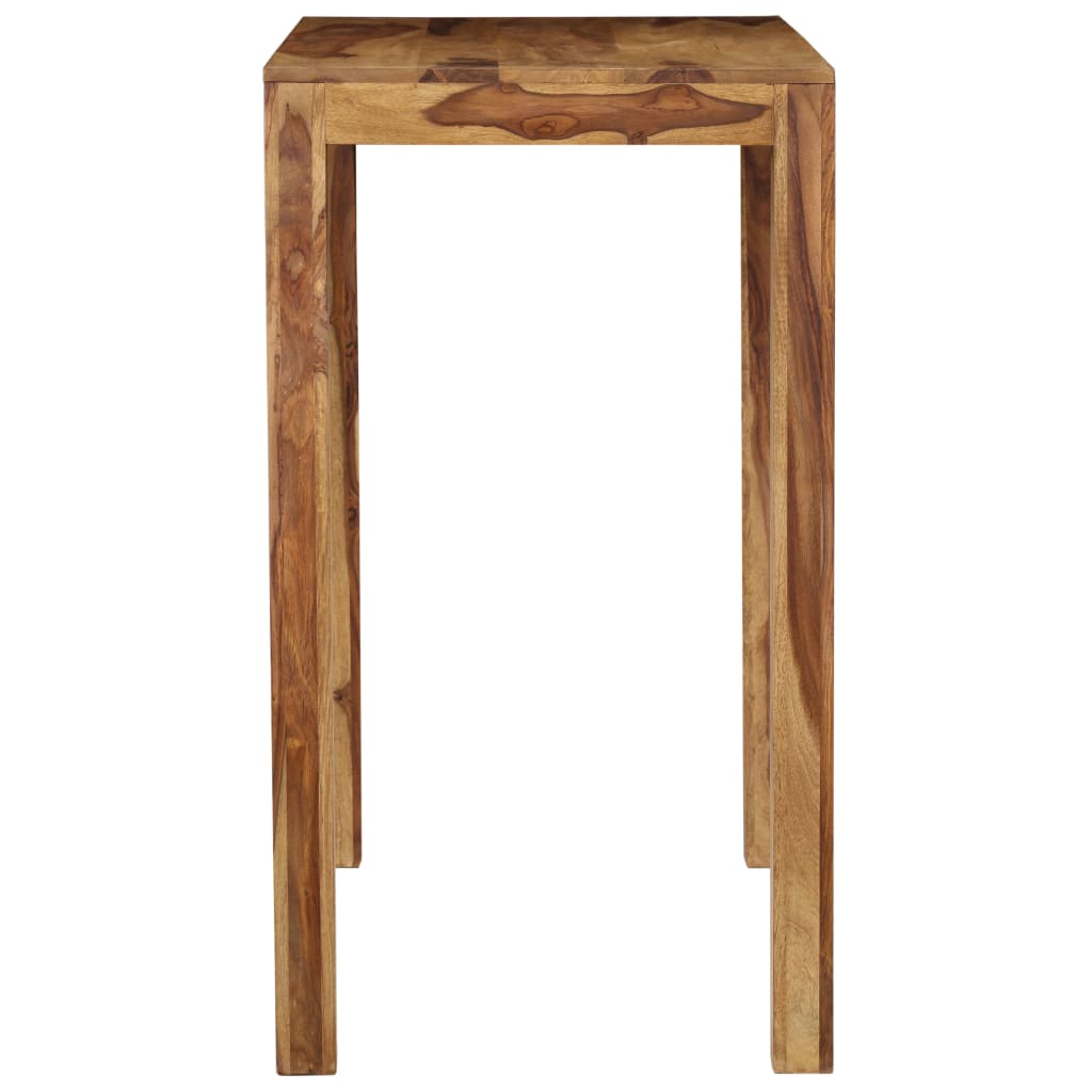 vidaXL Mesa de bar de madera maciza de sheesham 118x60x107 cm