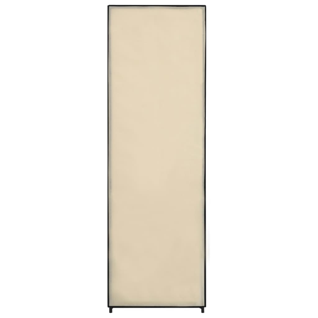 vidaXL Armario de tela color crema 87x49x159 cm