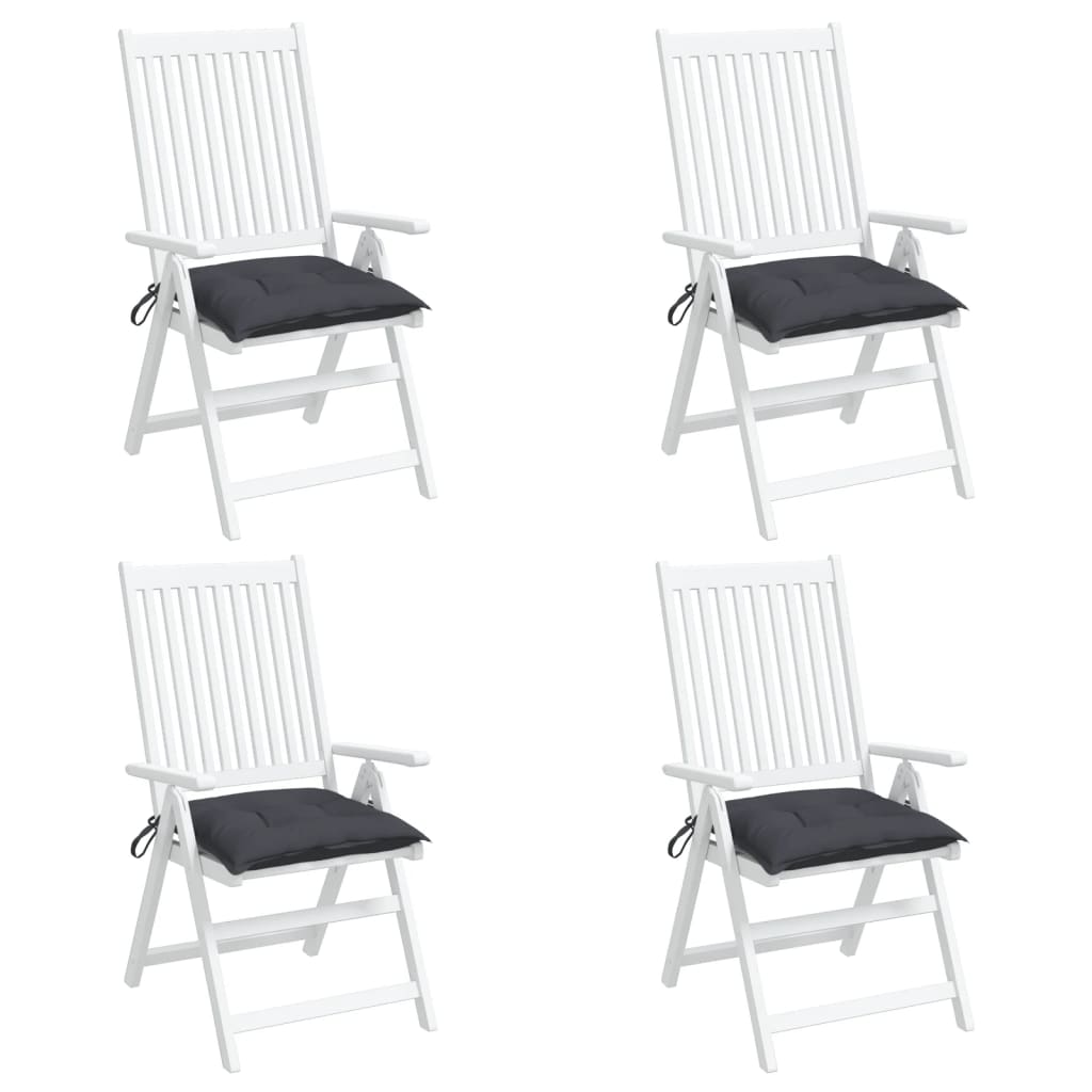 vidaXL Cojines sillas de jardín 4 uds tela Oxford antracita 50x50x7 cm