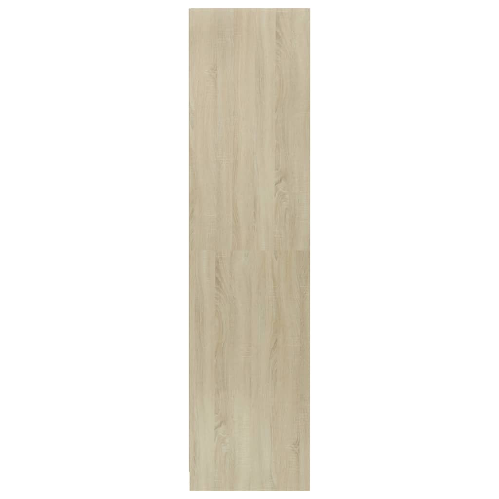 vidaXL Armario de madera contrachapada color roble 50x50x200 cm