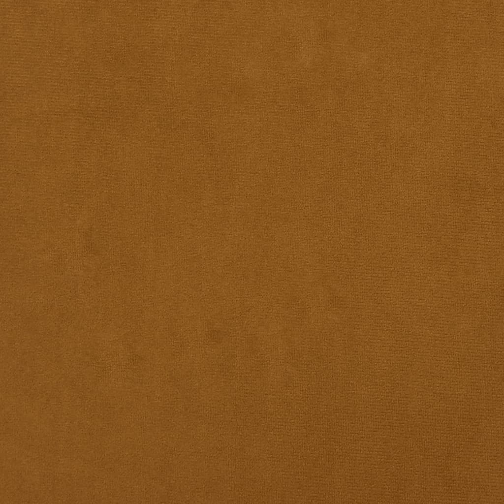 vidaXL Reposapiés de terciopelo marrón 45x29,5x39 cm