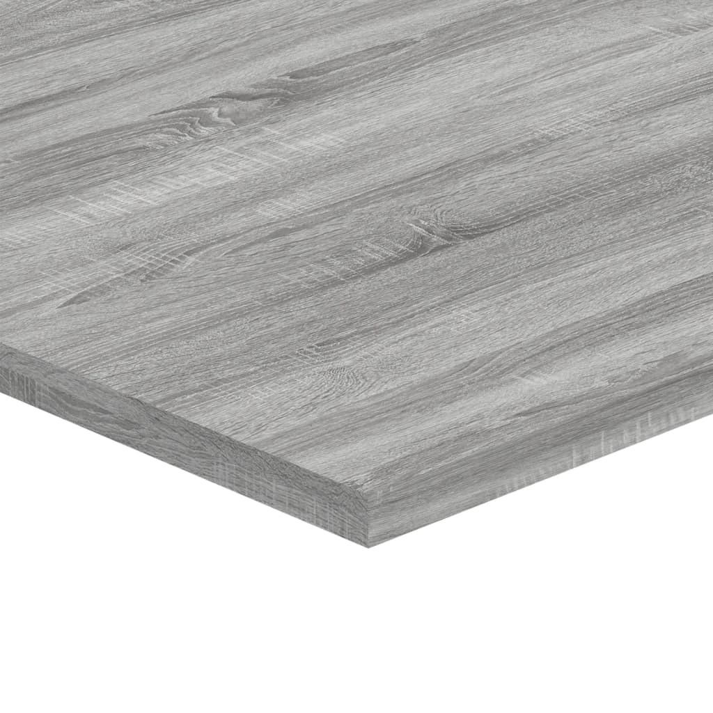 vidaXL Estantes pared 4 uds madera ingeniería gris Sonoma 80x40x1,5 cm