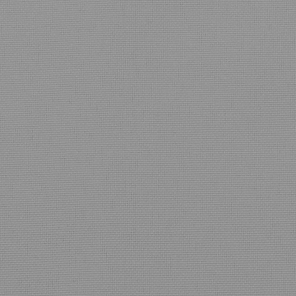 vidaXL Cojines de banco de jardín 2 uds tela Oxford gris 100x50x7 cm