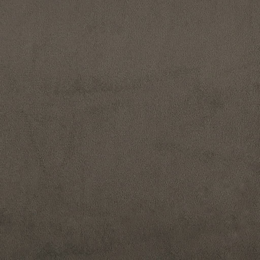 vidaXL Reposapiés tela de microfibra gris oscuro 60x60x35 cm