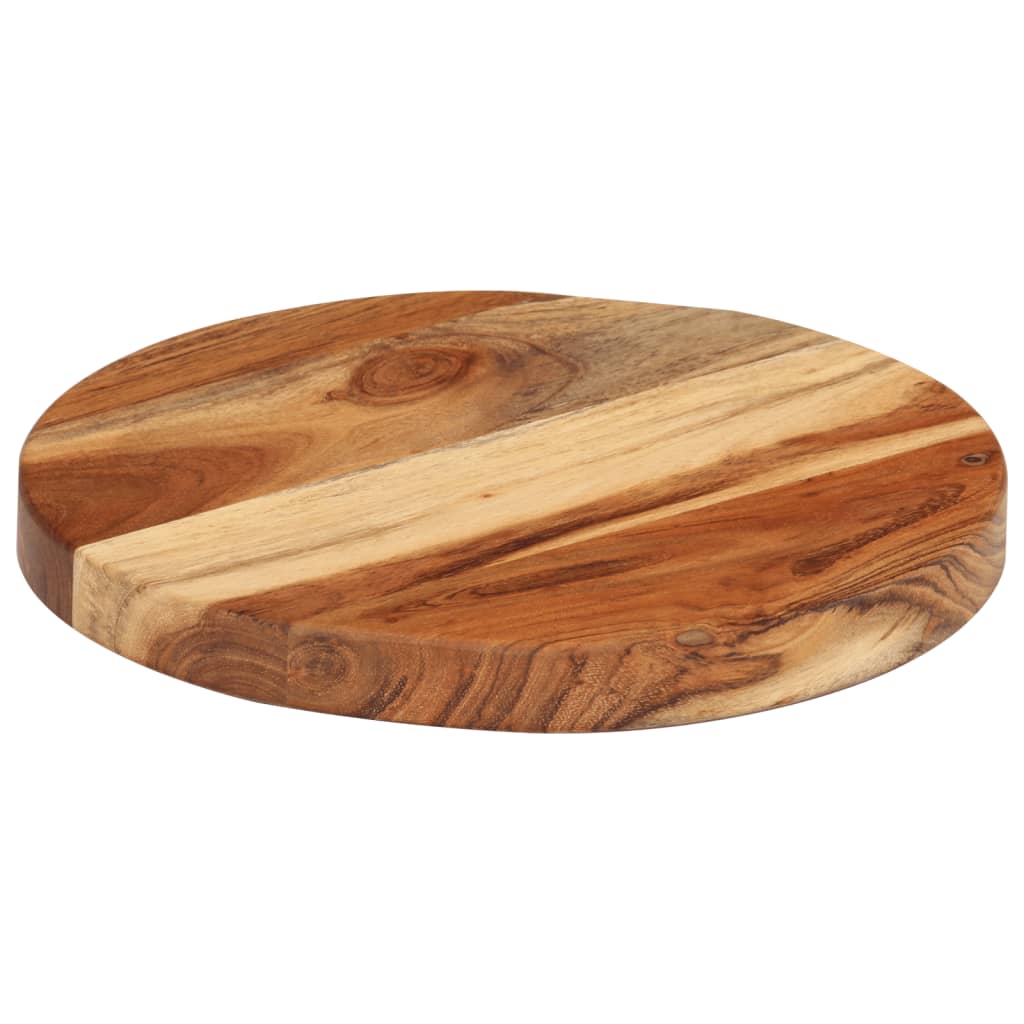 vidaXL Tabla de cortar madera maciza de acacia Ø25x2,5 cm
