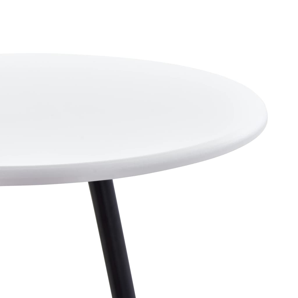 vidaXL Juego de mesa alta y taburetes 3 piezas tela color crema