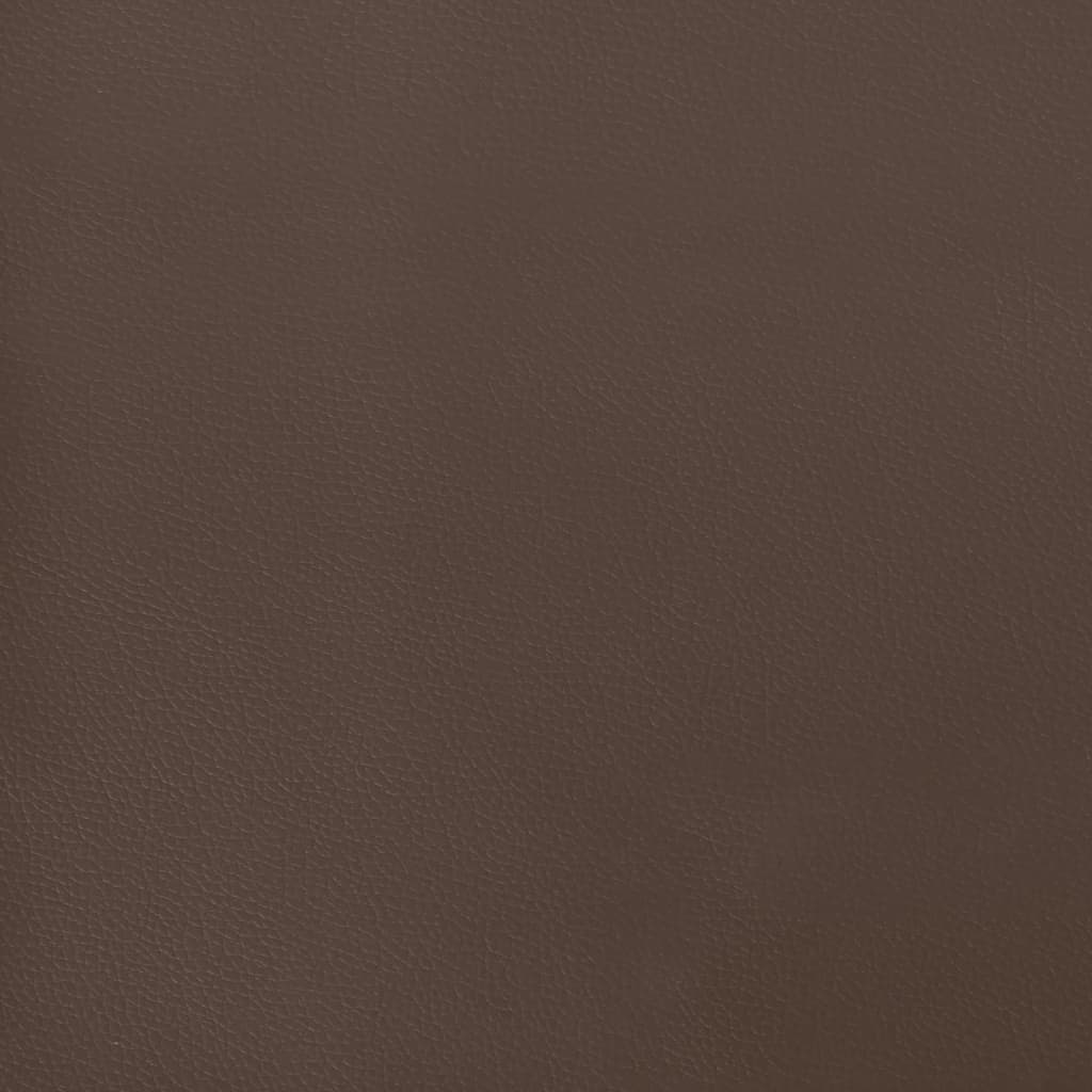 vidaXL Cabecero con orejas de cuero sintético marrón 147x23x118/128 cm