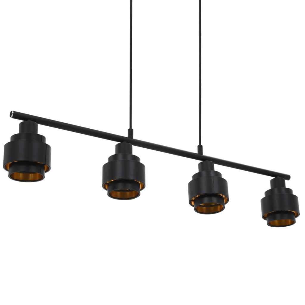 vidaXL Lámpara de techo negro 82 cm E14