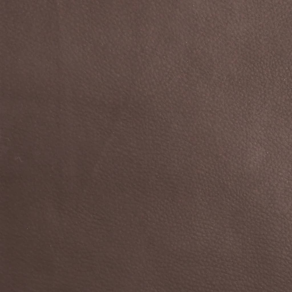 vidaXL Banco de cuero sintético marrón 100x64x80 cm