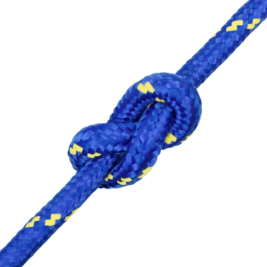 vidaXL Cuerda de barco polipropileno azul 20 mm 50 m