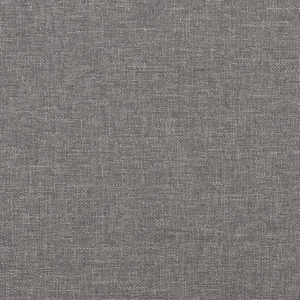 vidaXL Sofá de 3 plazas con taburete de tela gris claro 210 cm