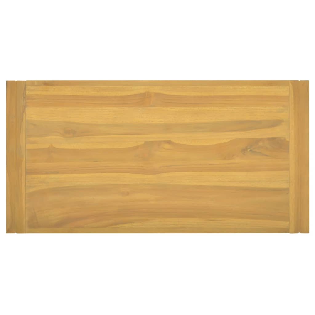 vidaXL Armario de baño de pared madera maciza de teca 90x45x35 cm