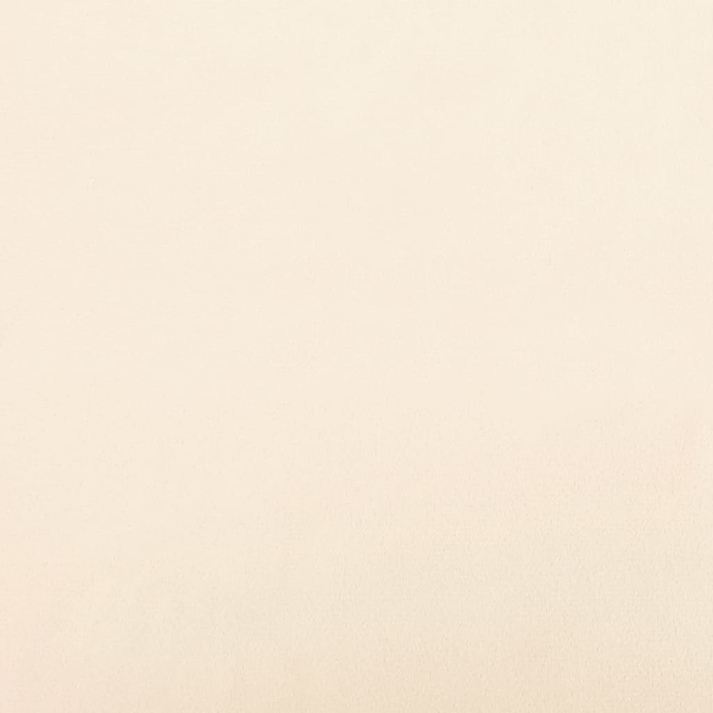 vidaXL Silla de oficina giratoria de terciopelo color crema