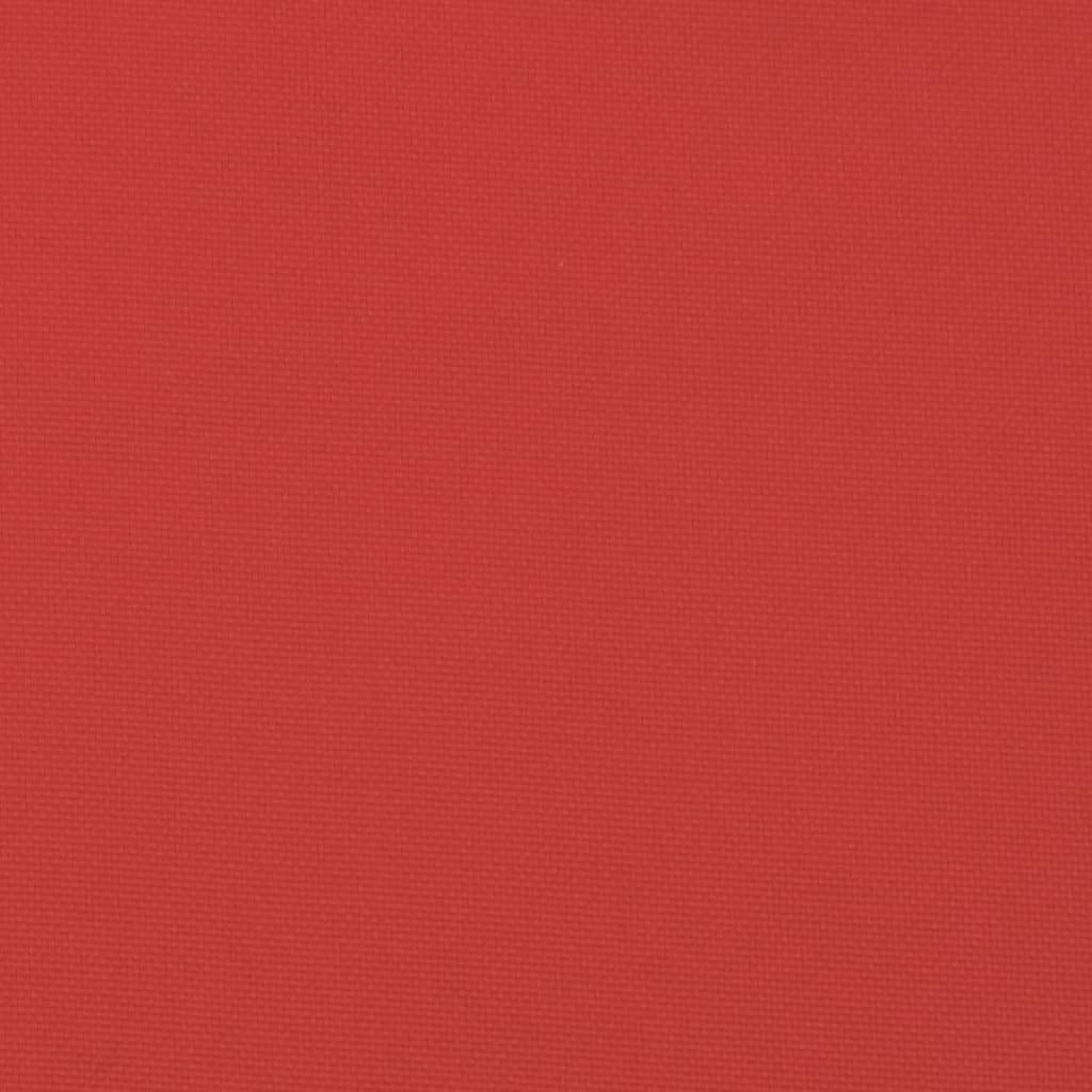 vidaXL Cojín de banco de jardín tela Oxford rojo 150x50x7 cm