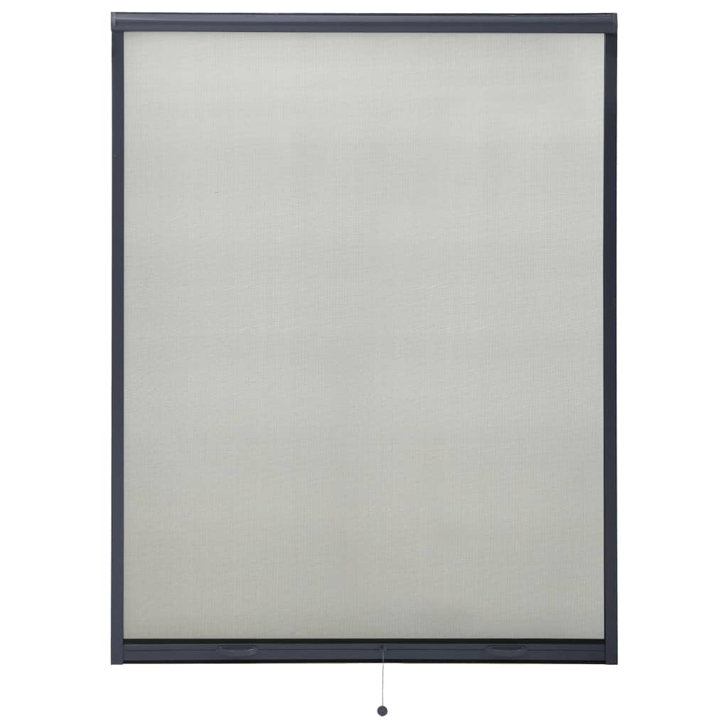 fusible A escala nacional Escritura vidaXL Mosquitera enrollable para ventanas gris antracita 120x170 cm |  vidaXL.es