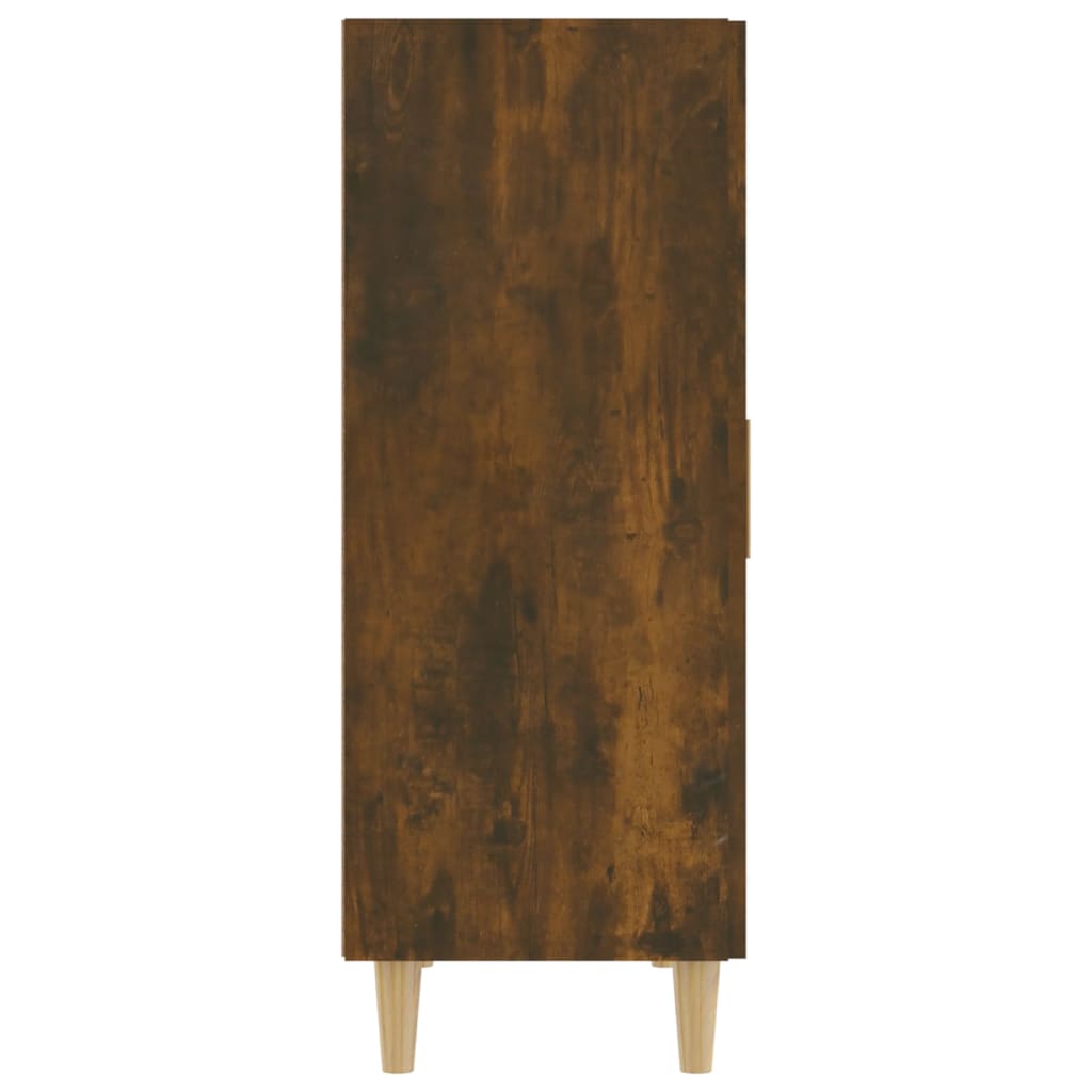 vidaXL Aparador madera contrachapada color roble ahumado 70x34x90 cm