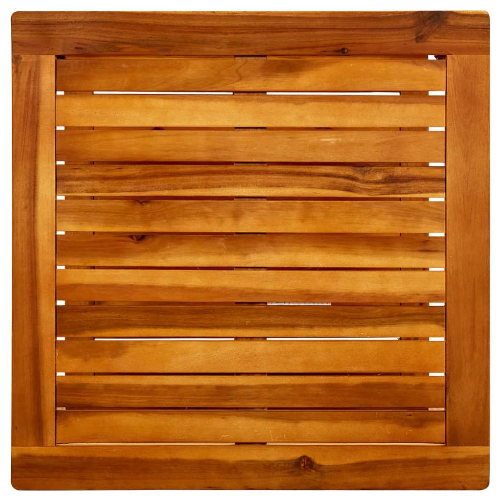 vidaXL Mesa de centro de madera maciza de acacia 60x60x45 cm