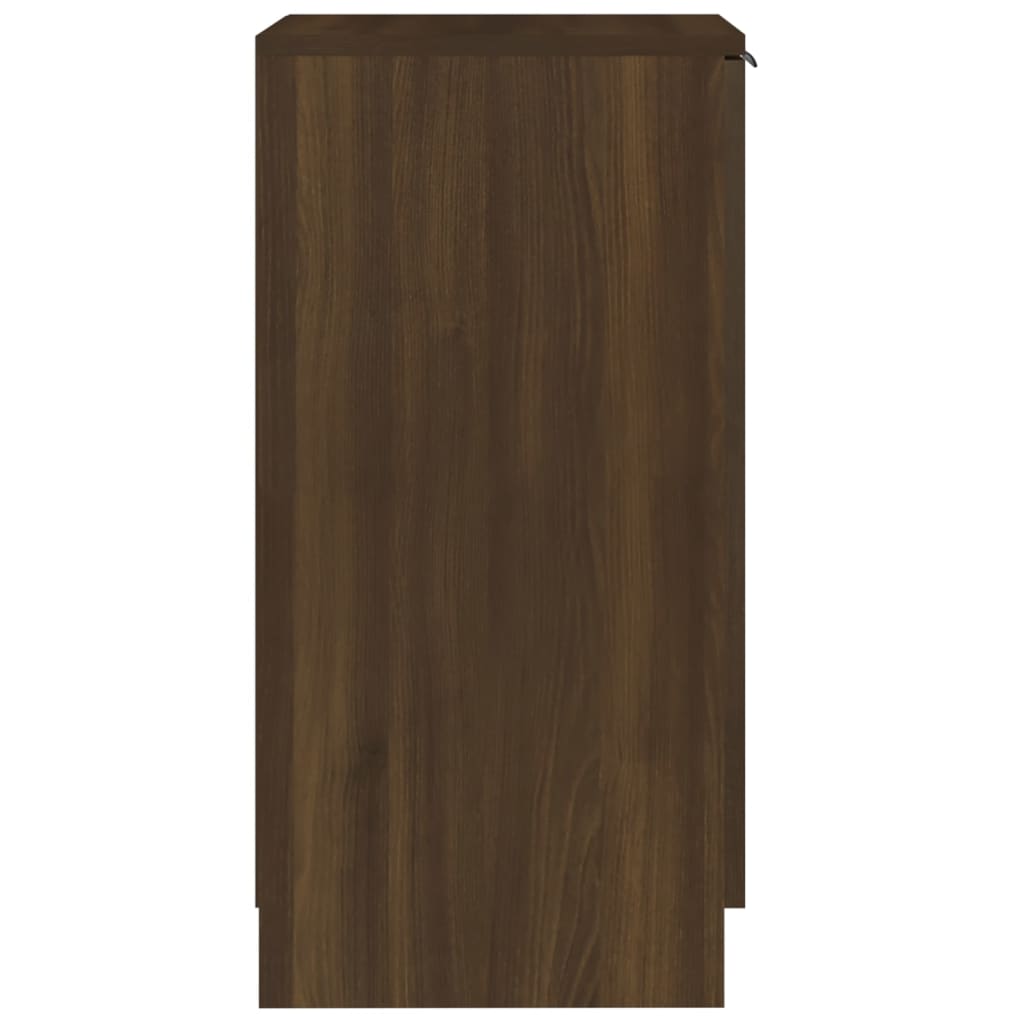 vidaXL Mueble zapatero madera contrachapada marrón roble 30x35x70 cm
