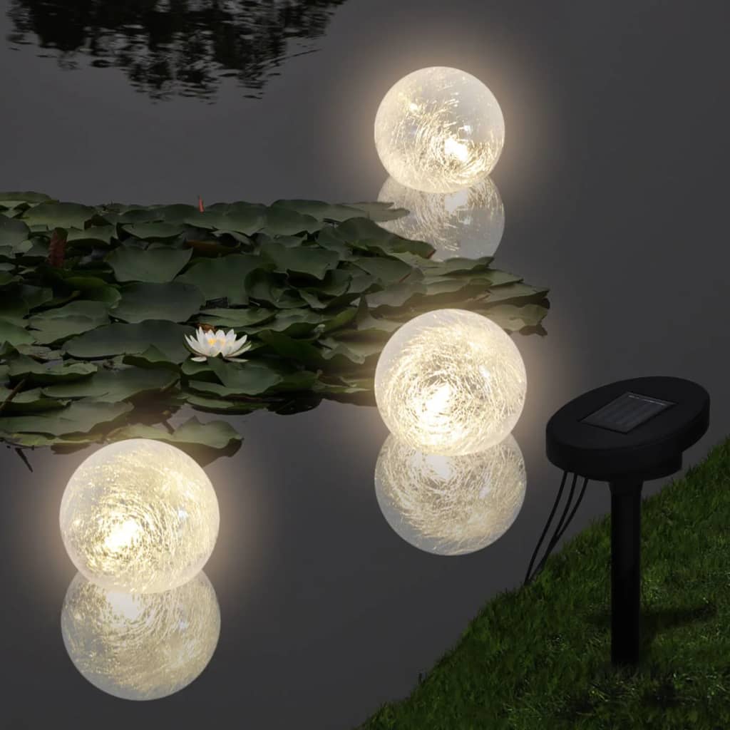 vidaXL Lámparas flotantes LED para estanque y piscina 6 unidades